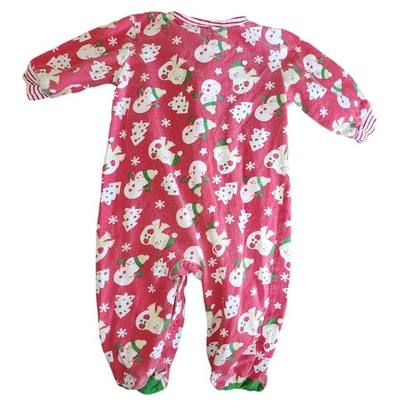 Nursery Rhyme Christmas Sleeper Snowman Snowflake 2010 Belk 3-6 months Holiday - Picture 4 of 5